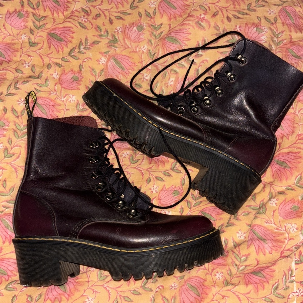 Dr. Martens Purple Combat Boots